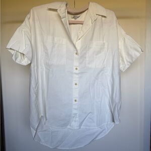 madewell oversized button down shirt